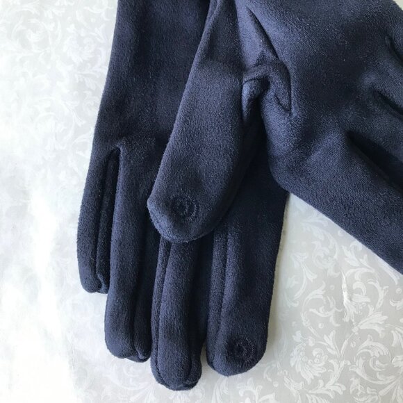 Elle Women   Gloves  Lined  Smart Touch MSRP Blue  $36 - Picture 5 of 7